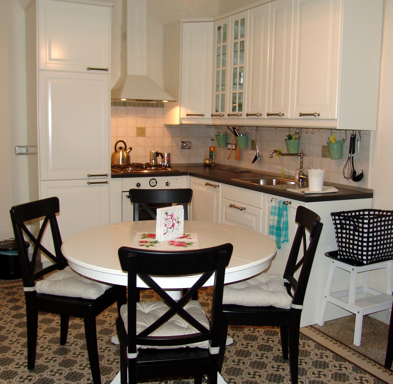 Kitchen of the schoolapartement in Trieste