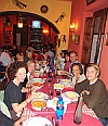 Abendessen mit den Studenten als Fortsetzung zu den Italienischkursen in Süditalien.